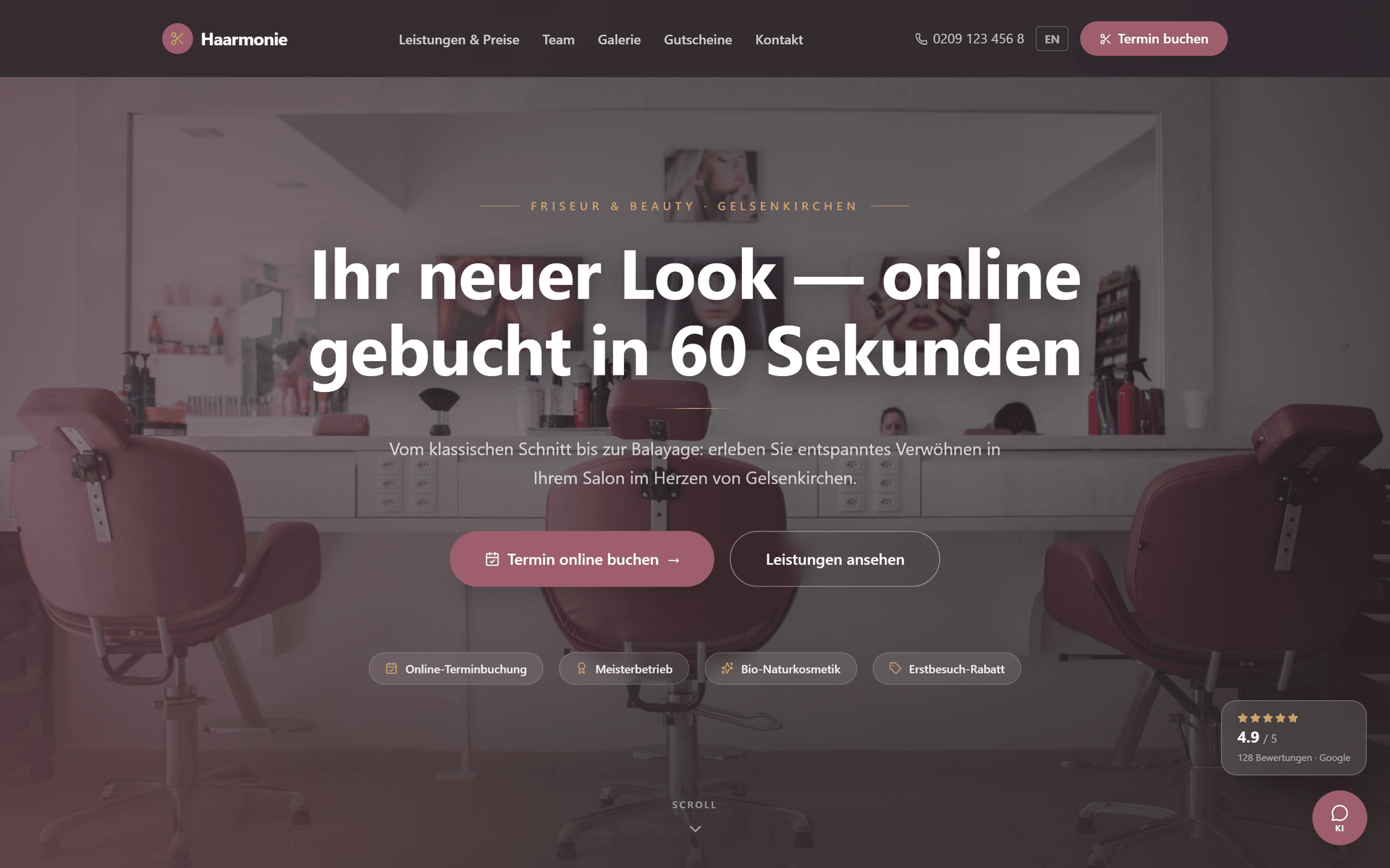 Haarmonie — From service to appointment