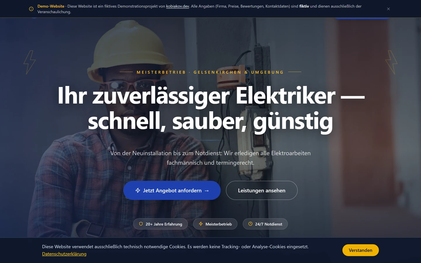 Elektro Becker — Electrician Demo