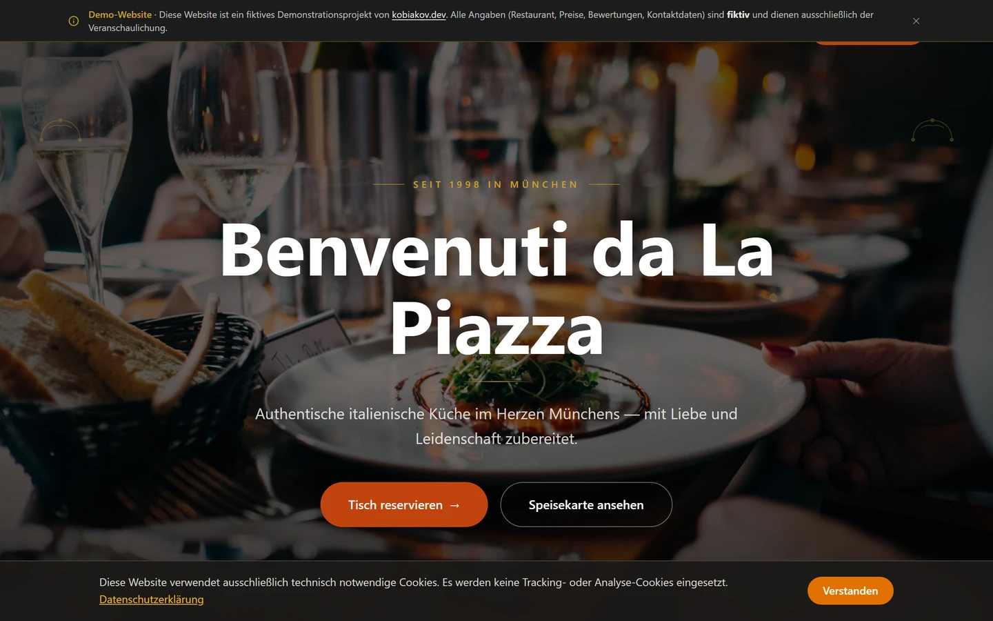 La Piazza — Restaurant Demo